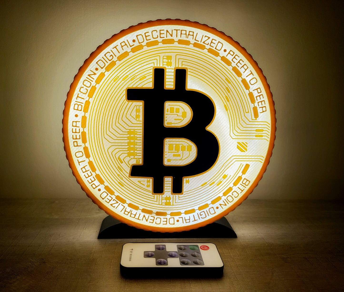 Lampe Bitcoin - Design unique