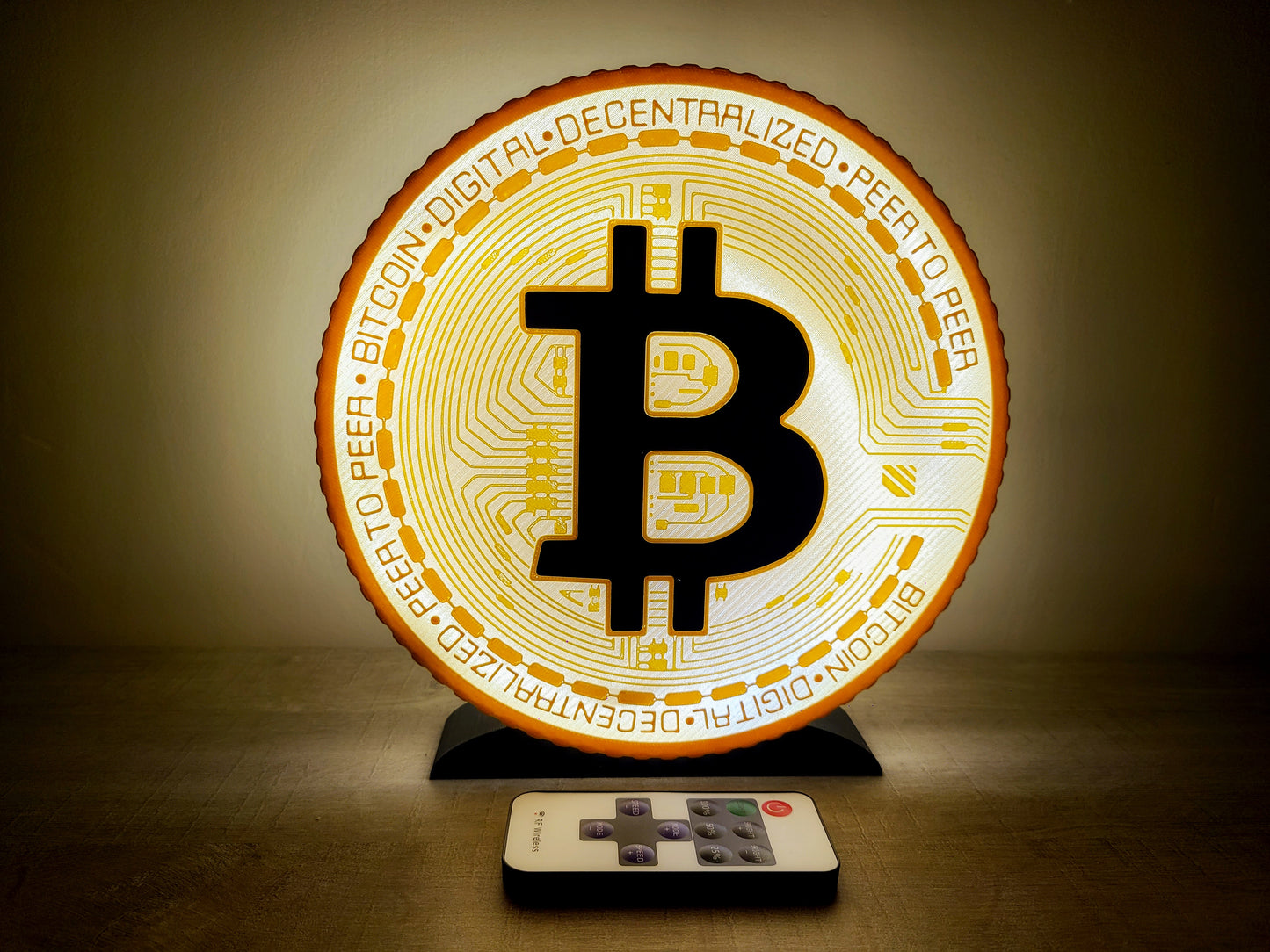 Lampe Bitcoin - Design unique