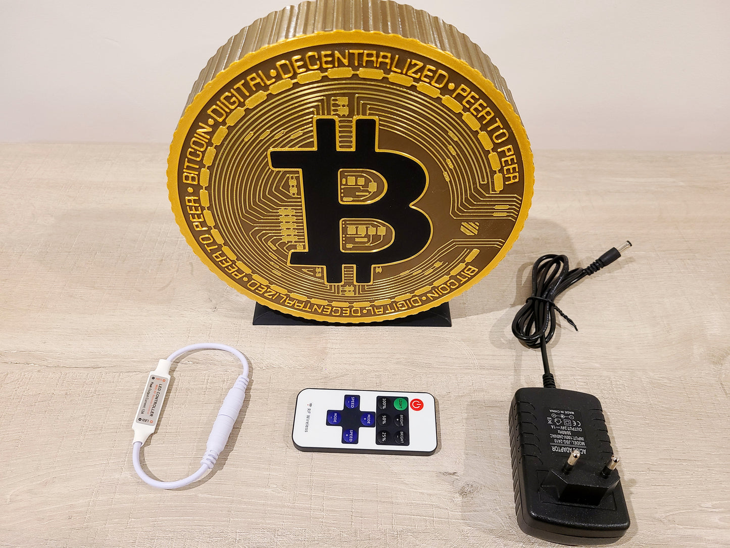 Lampe Bitcoin - Design unique